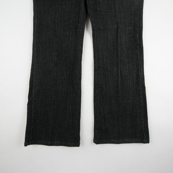 Jeanstar Womens Straight Jeans Black Denim Size 12 - Picture 2 of 12